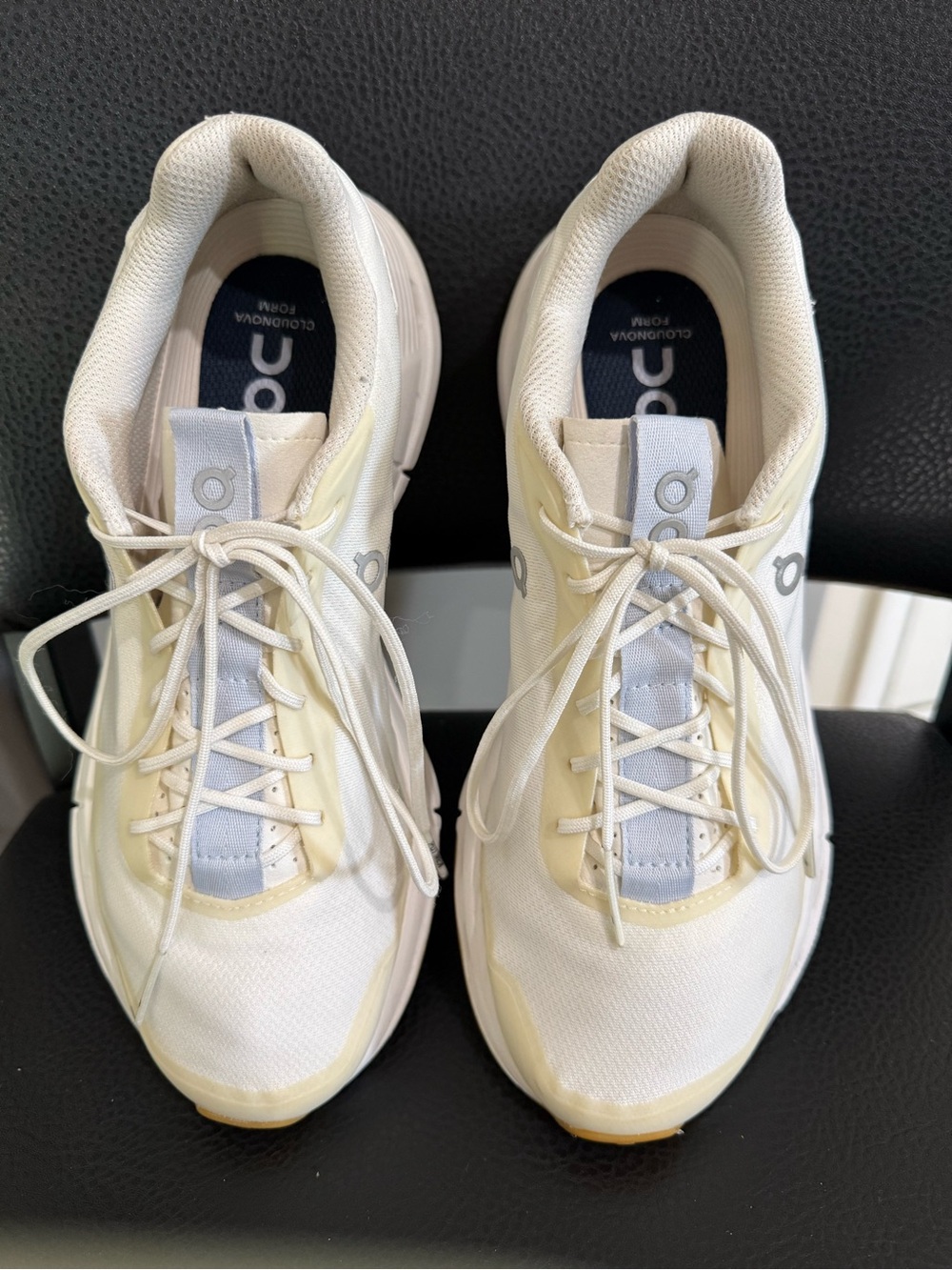 ON Cloudnova Form Women’s Athletic Sneakers in White & Cream
